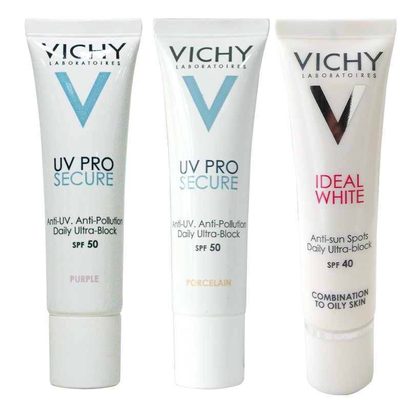 薇姿优效防护隔离乳SPF30+PA+++(明亮紫/自然/清爽型)30ml 防辐射