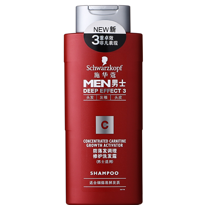【天猫超市】Schwarzkopf施华蔻男士防落发调理修护洗发露200ml