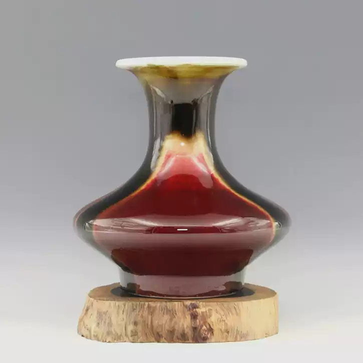 宋哥窯金絲鐵線【大號】八卦琮式瓶古董瓷器古玩古瓷器老貨收藏