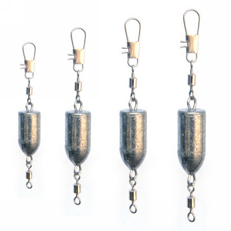 Foot called bullet-shaped lead pendant with ring sea rod lead pendant fishing pendant Plummet Bullet pendant Lead Pendant Fishing Gear Counterweights
