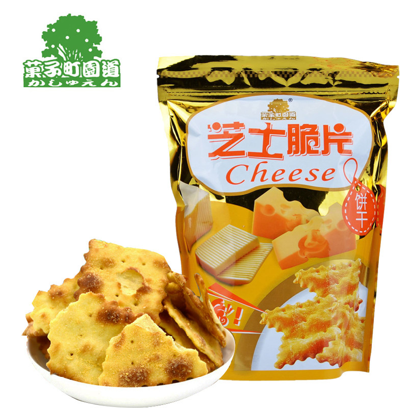 【天猫超市】菓子町 果子町园道芝士脆片饼干208g/包媲美Aji脆片$