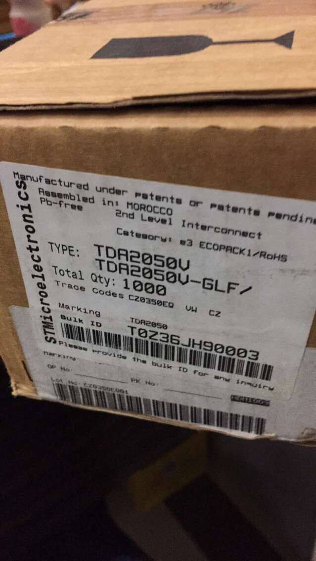 New audio amplifier chip TDA2050V