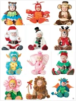 Giáng sinh trẻ em biểu diễn quần áo khủng long phong cách jumpsuit bé bò sân khấu trang phục cosplay động vật dính liền đồ bơi cho bé