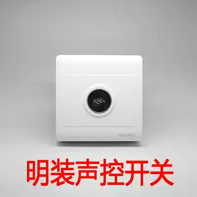 Phyllis LED energy-saving lamp surface mounted sound control switch Surface mounted sound and light control integrated corridor delay switch induction