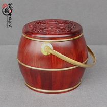 Solid wood mahogany son bucket toilet wedding children bucket single toilet crafts ornaments wedding supplies gifts