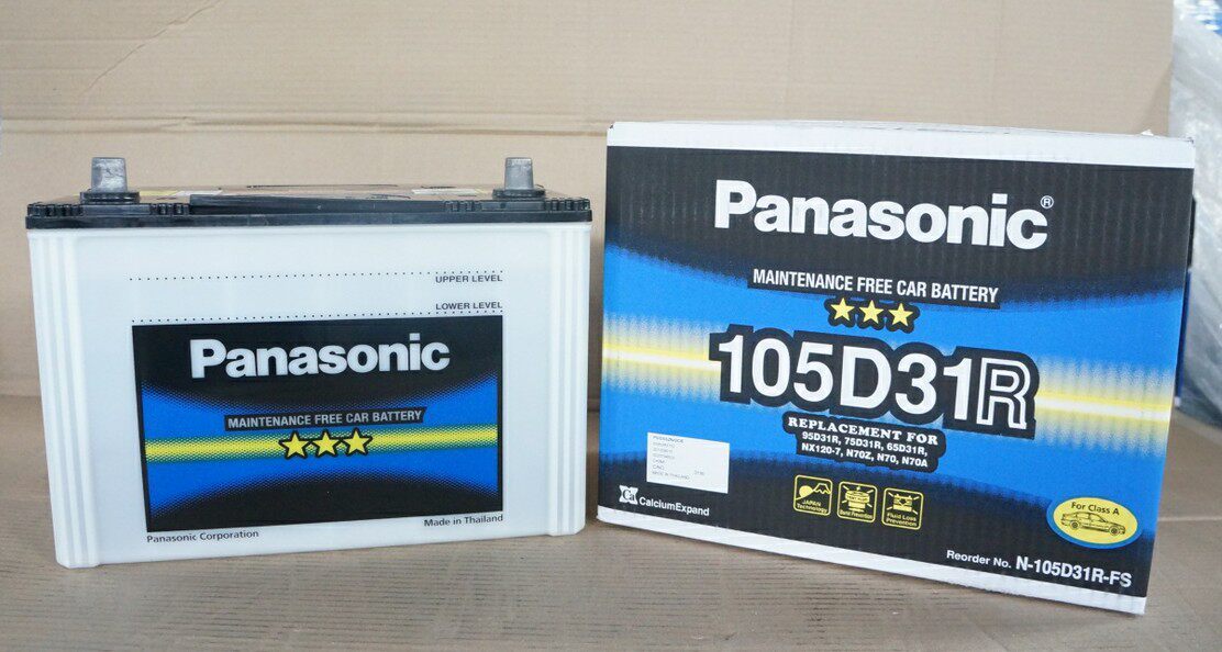 Panasonic imported car storage battery 105D31R L 12V90AH generator car start-type battery
