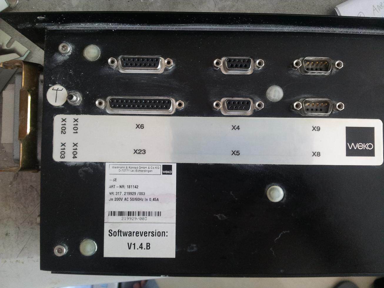 WEKO-SE ARt-NR:181142 E703 1 Weitmannkonrad printing machine powder spraying box Vacuum