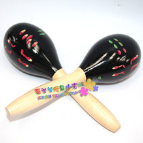 Orff musical instruments childrens musical instruments wooden music teaching aids wooden large sand hammer engraving sand hammer sand ball