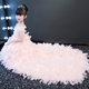 Cô gái đám cưới fluffy ngắn đuôi trẻ em sàn catwalk chương trình buổi tối ăn mặc công chúa váy hoa cô gái trang phục phụ nữ quần áo biểu diễn trẻ em Váy trẻ em