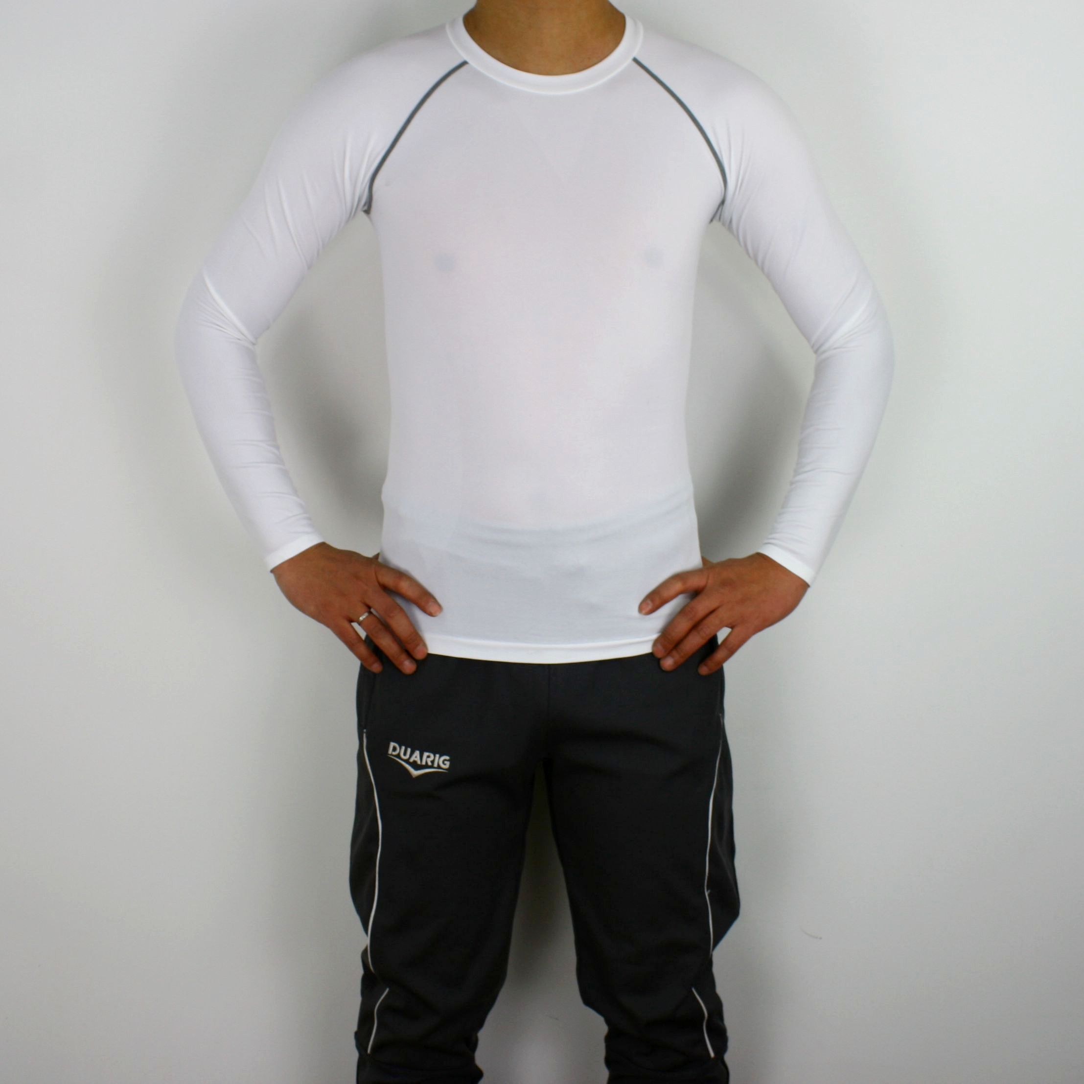 Day Single Sport PRO Tight Fit Long Sleeve Running Fitness Basketball Training Suit Men's Bottom Sports T-shirt Clear Barn
