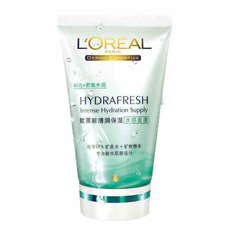 L＇oreal/欧莱雅清润保湿水感面膜100ml 持久保湿 补水锁水 正品