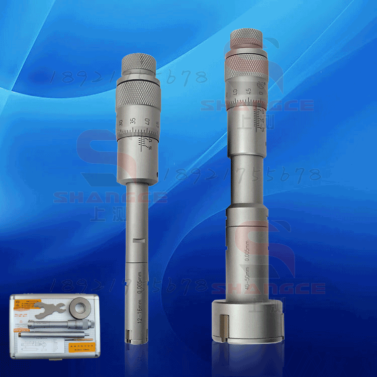 Green measuring three-point inner diameter micrometer 6-8mm20-25mm50-63mm Three-claw inner measuring micrometer complete