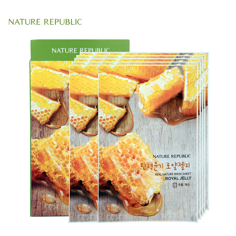 【天猫超市】Nature Republic纳益其尔精粹自然蜂王浆面膜10片/盒
