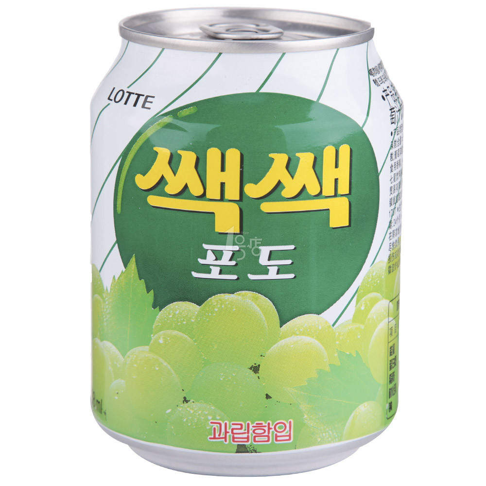 乐天 粒粒葡萄汁饮料238ml