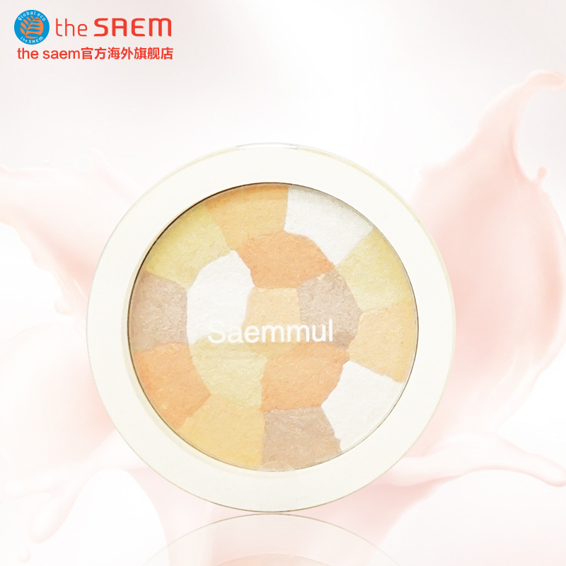 The Saem/得鲜多彩花蜜立体修容高光粉8g水润轻薄不油腻韩国正品