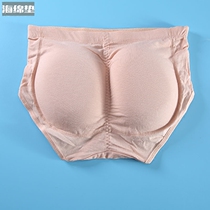Hip-top sponge pad fake butt underwear ladies hip hip sexy thick middle waist lift breathable triangle cotton pants