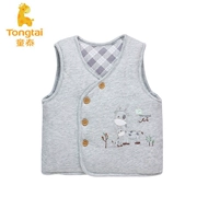 Tongtai mùa đông trẻ sơ sinh trẻ em dày bông một phần mở khóa vest bông vest vest cotton bé bông dày vest