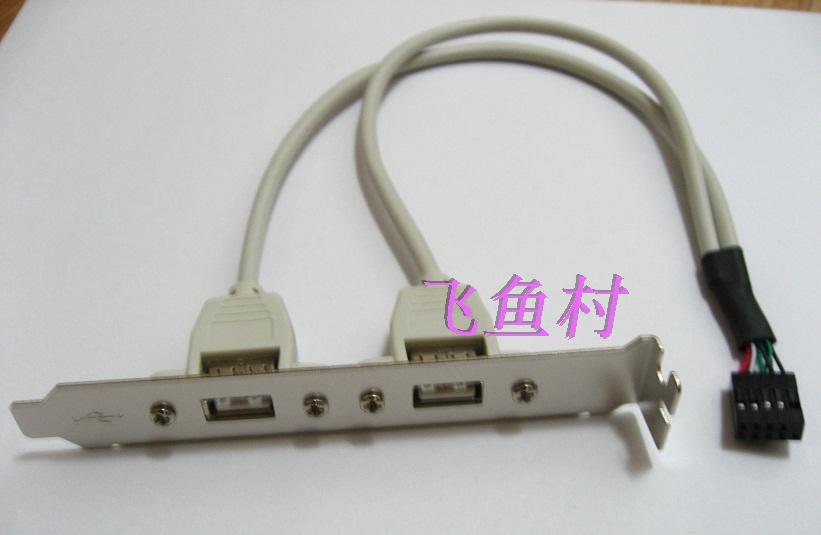 Motherboard USB extension cable 2-port USB bezel line USB2 0 bezel USB expansion bezel 35CM