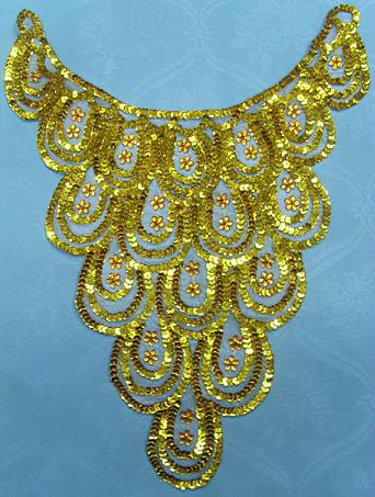 Factory direct selling clothing accessories Stage performance props accessories collar flower handmade sequin flower 415#sequin flower