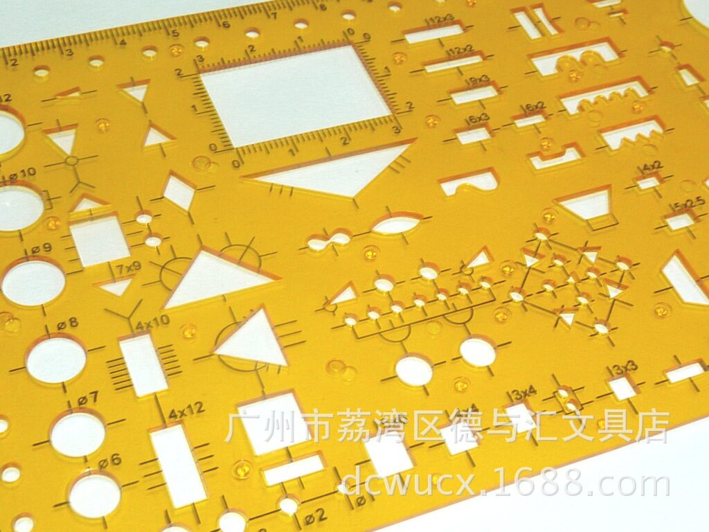 Kewen brand NO K130 electrician template drawing design drawing ruler ruler stationery special ruler