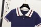 2023 Douyin popular same style short-sleeved t-shirt women's summer top T-shirt college style polo shirt lapel knitwear