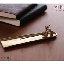 Japan can be used as Osaka tin brass incense seat incense carve fragrance fragrance appliance lion shape