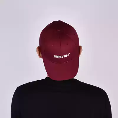 simple way men and women can not adjust full cap cap baseball cap cap cap cap brown wine red wild