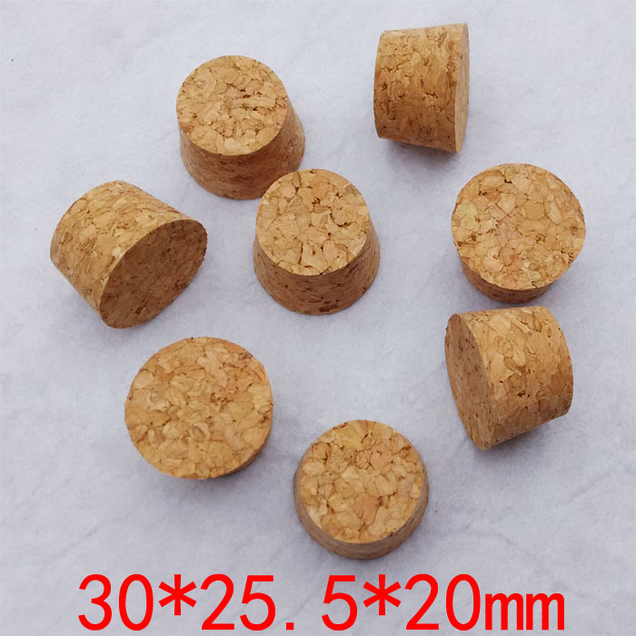 30 30 * 25 5 * 20mm test tube synthetic cork composite wood stopper with plug