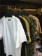 Châu Âu và Mỹ đường phố cao OVERSIZE lỏng vai kanye YEEZY màu dừa rắn màu áo thun hoang dã áo sơ mi tay ngắn