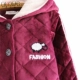 Nicole mùa đông phụ nữ quilted đồ ngủ dài trùm đầu độn nhung phục vụ nhà nhung