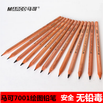 Marco 7001 log professional drawing sketch pencil writing pencil lead free poison