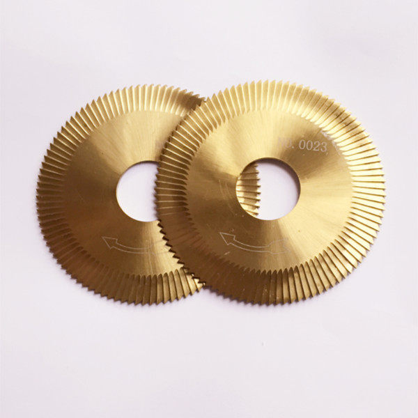 0023 High-speed Net 100 Teeth Three Sides Blade Thin Titanium Knife 80x1 4x22 Wenxing 100G 202A Yellow milling cutter