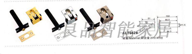 High Jalzinc alloy ALT6628 Guest room concealed concealed concealed concealed door chain door chain clasp