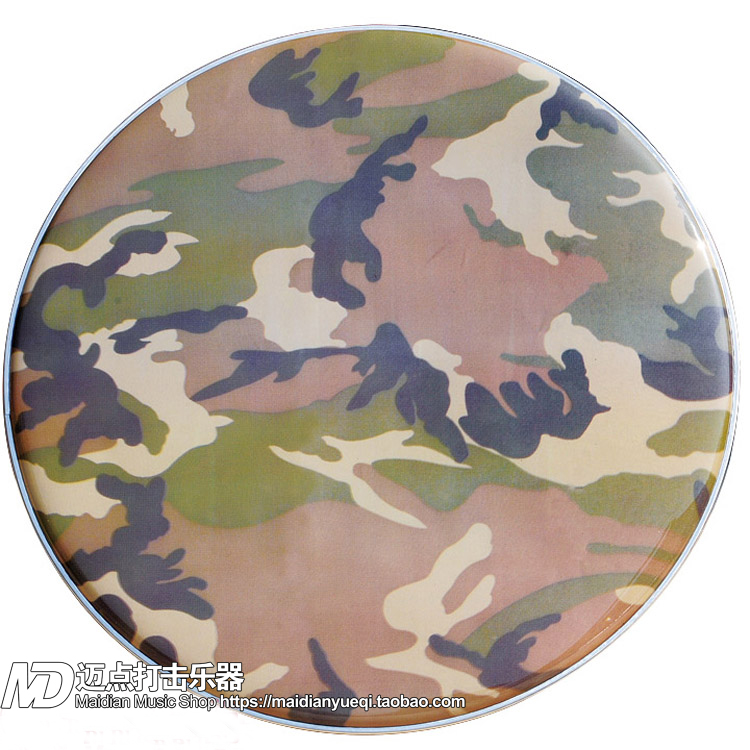 Crazy Snatch Hot Sell TJW 22 Inch Single Layer Large Drum Base Drum Resonance Leather Face Leather Camouflage Resonance Leather Front Leather