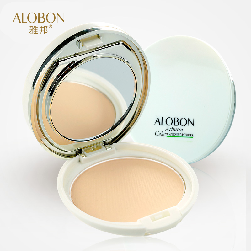 ALOBON/雅邦熊果苷干湿粉饼15g滋润保湿控油自然遮瑕粉底正品底妆