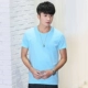 Mùa hè nam ngắn tay áo thun nam cổ tròn cotton trẻ trung lỏng lẻo Kích thước lớn áo thun nửa tay áo sơ mi trắng hàng đầu áo thun nam  Áo phông ngắn