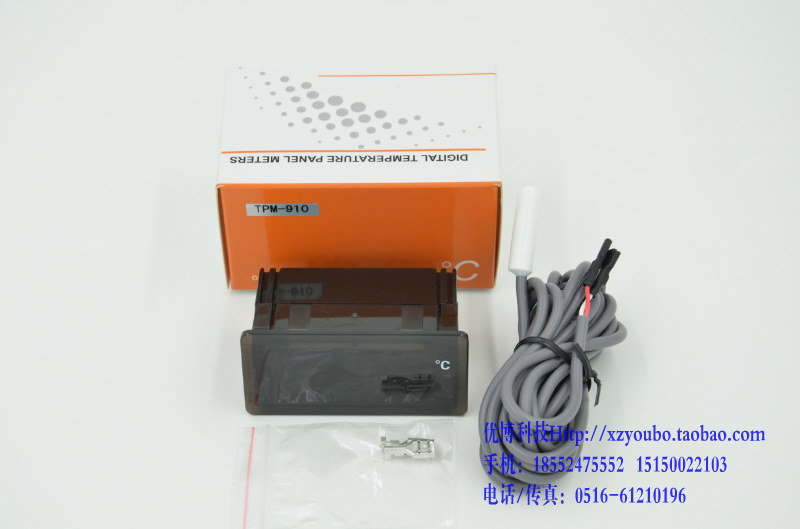 Embedded thermometer TPM-910 Electronic digital display temperature table LED display freezer Refrigerator cold water chilling store