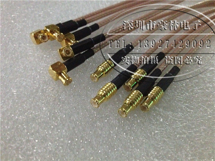 RF MCX-JJW coaxial GPS car 50 ohm signal line high frequency MCX male-to-male bend RG316 bridge jumper