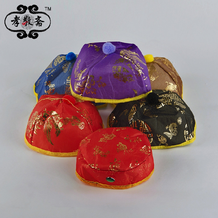 Sacrificial offerings Ancestral Cloth Hats Five Color Hats Bereaved Hats Goosewear Hat 10 1 Chill Clothing Festival Five Periods of 37 Supplies