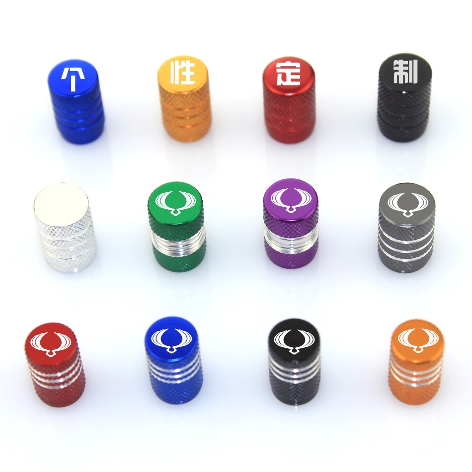 双龙气门帽气门嘴气门芯盖汽车轮胎轮毂定制改装红灰蓝银黑金色