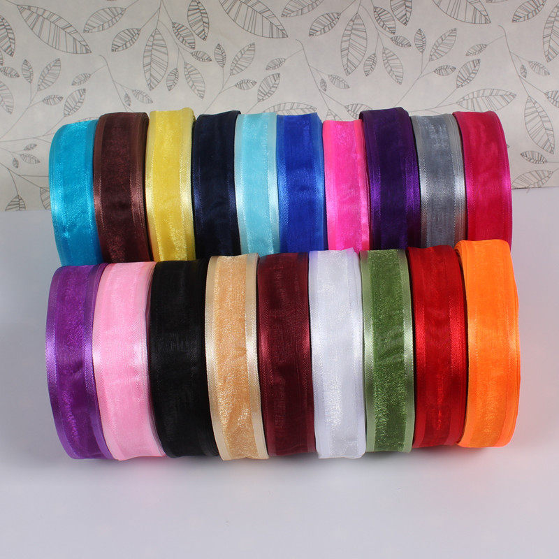 2 5cm cm wide-brimmed transparent decorative snow yarn ribbon ribbon Ribbon Gift wrapping cloth Hair ornaments Ribbon Ribbon