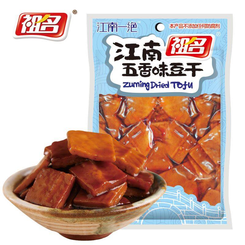 【天猫超市】祖名 豆腐干 江南五香味豆干90g/袋 休闲零食 即食