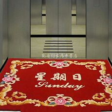 ковер 星期电梯轿厢地毯定制logo加厚广告垫定做服装店名欢迎光临迎宾毯