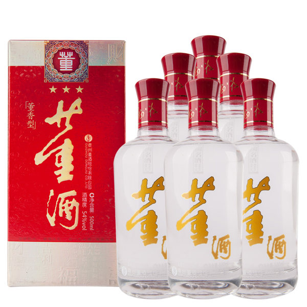 54度 三星董酒 董香型 500ml*6瓶整箱 ￥299包邮