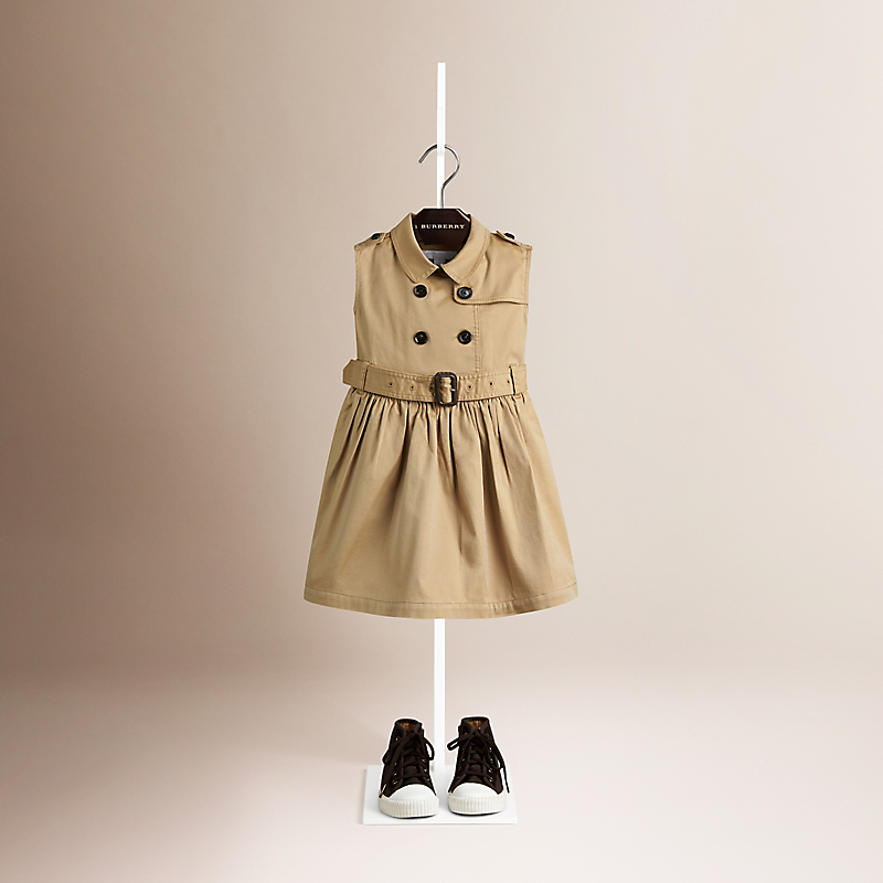 Burberry博柏利 弹力棉质 Trench 连衣裙 40067791