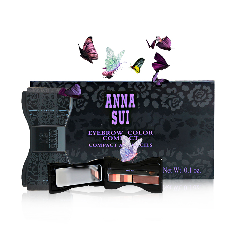 Anna sui/安娜苏 魔幻蔷薇蝴蝶结眉粉盒3g 自然锁色 持久妆容