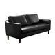 Nordic phòng căn hộ khách nhỏ với ghế sofa da đen hiện đại nhỏ gọn đôi nội thất văn phòng bộ ba ghế sofa da kết hợp - Ghế sô pha ghe sofa dep Ghế sô pha