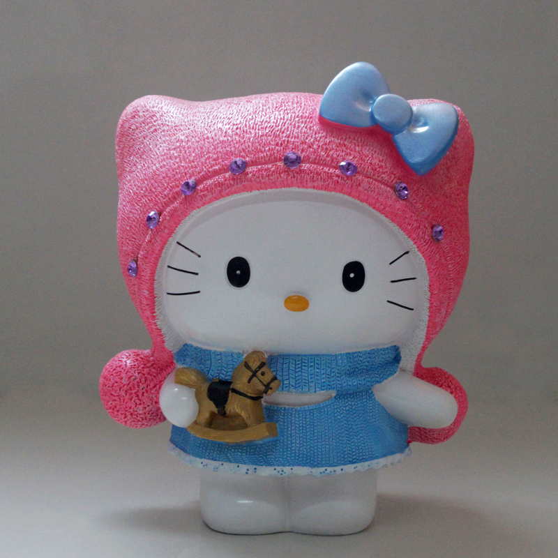 19cm High 15cm Wide Cartoon Plaster Mold Latex Mold New Diy Colored Drawing Making Doll Deposit Money Jar