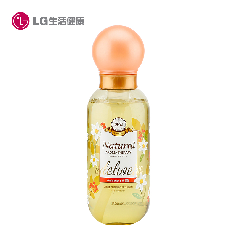 韩国LG正品 TECH/汰蔻防过敏洗衣液包邮 自然火绒草1.3L 滚筒用