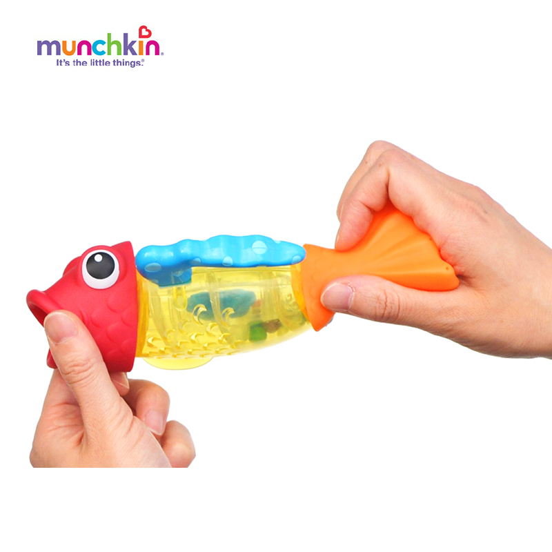 Munchkin/麦肯齐 扭扭鱼漏水洗浴玩具 儿童洗澡玩具 美国直邮